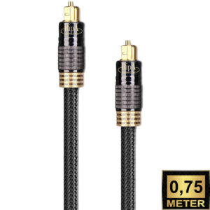 Ripa Connected optische kabel 0,75 m goud / zwart