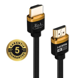Ripa Connected HDMI kabel 2.1 zwart / goud